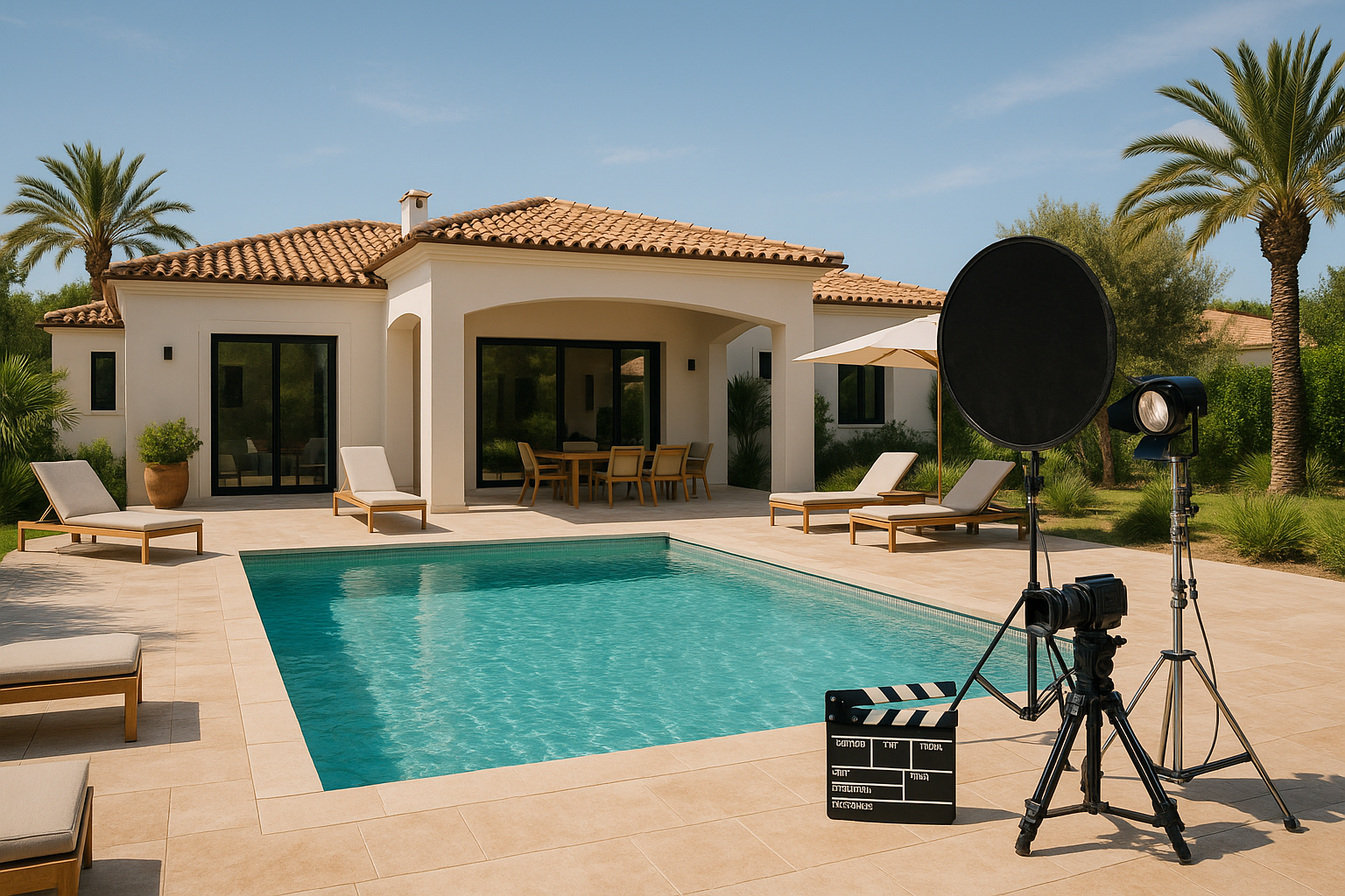 photo decor villa set cinema site